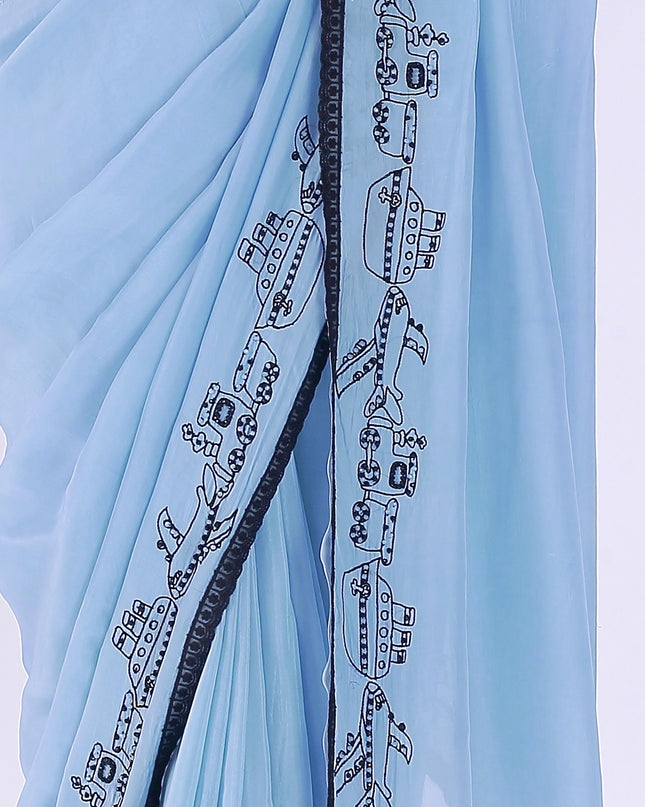 Safar Powder Blue Saree