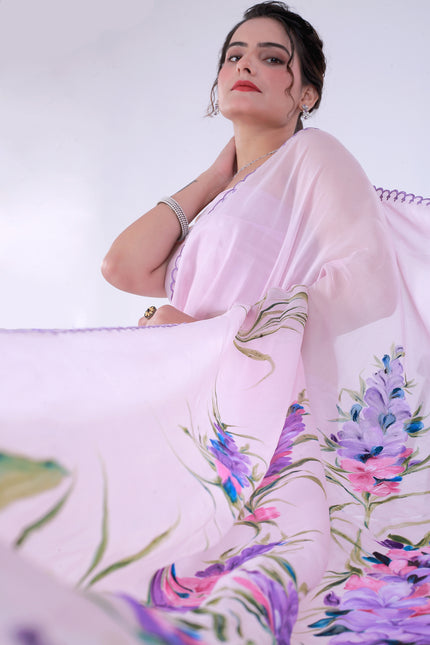 Love Lavendar Saree