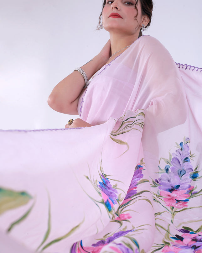 Love Lavendar Saree