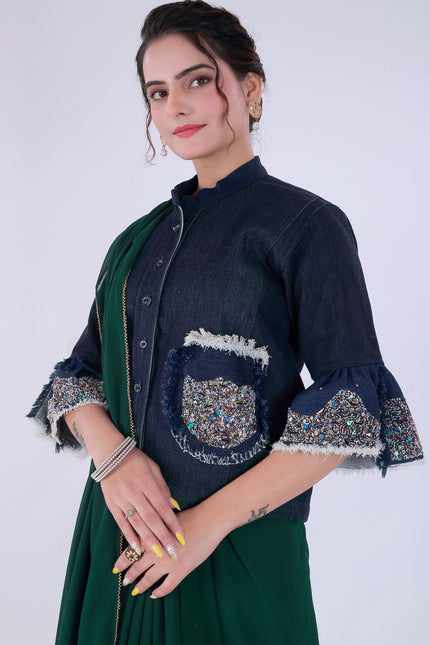 Dil-E-Bahar Saree Green