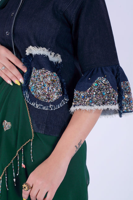 Dil-E-Bahar Saree Green