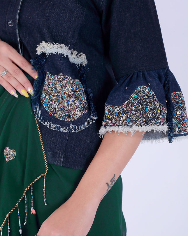 Dil-E-Bahar Saree Green