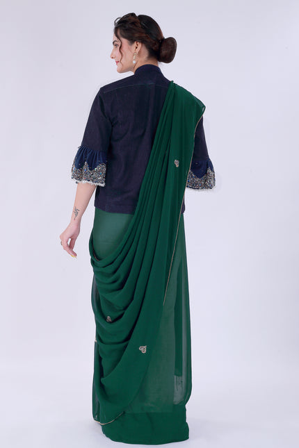 Dil-E-Bahar Saree Green