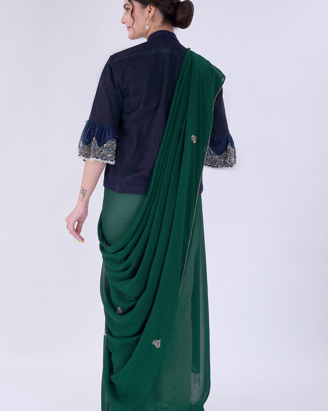 Dil-E-Bahar Saree Green