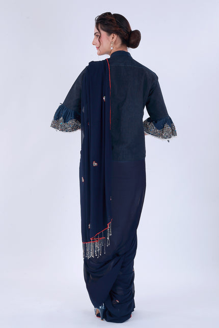 Dil-E-Bahar Saree Blue