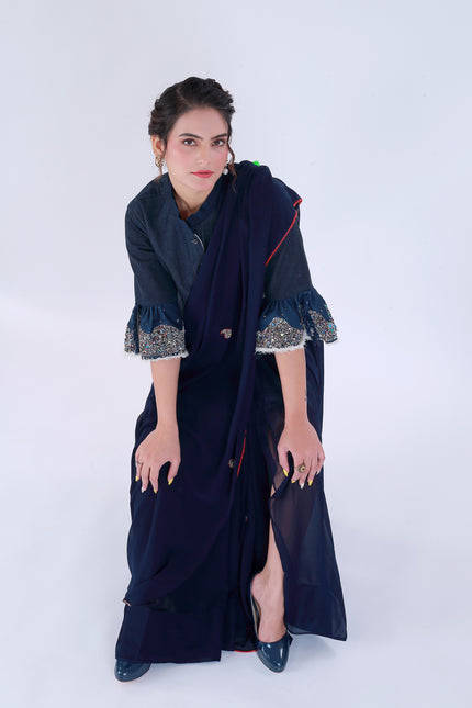 Dil-E-Bahar Saree Blue