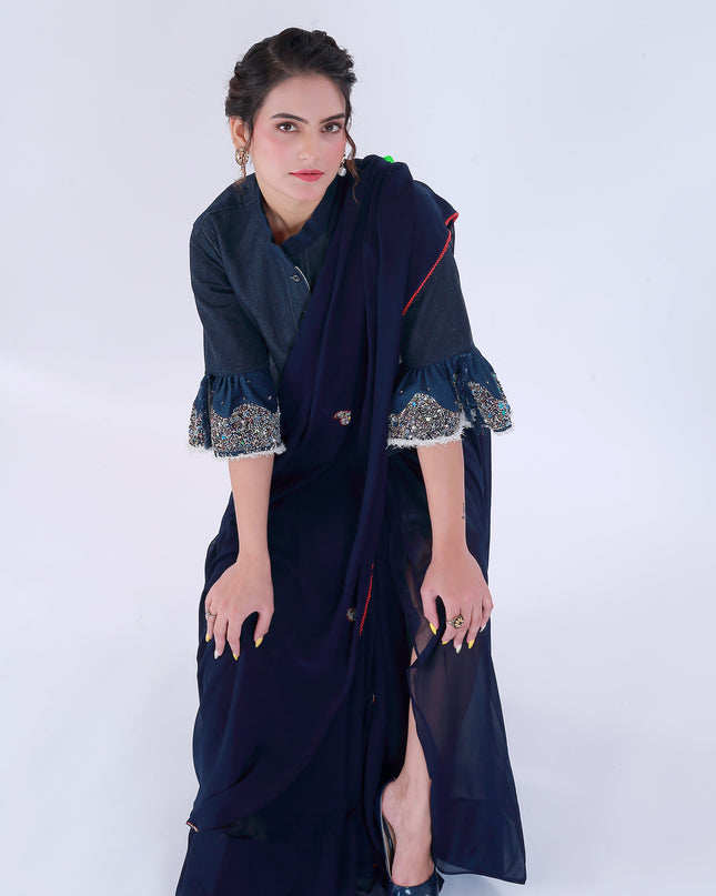 Dil-E-Bahar Saree Blue