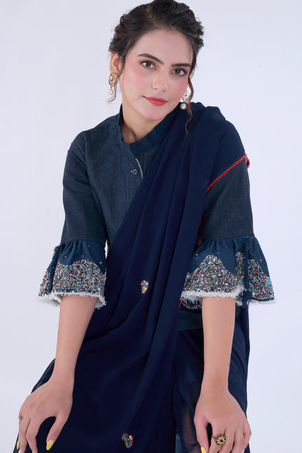 Dil-E-Bahar Saree Blue