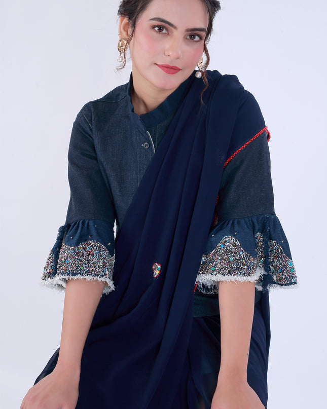 Dil-E-Bahar Saree Blue