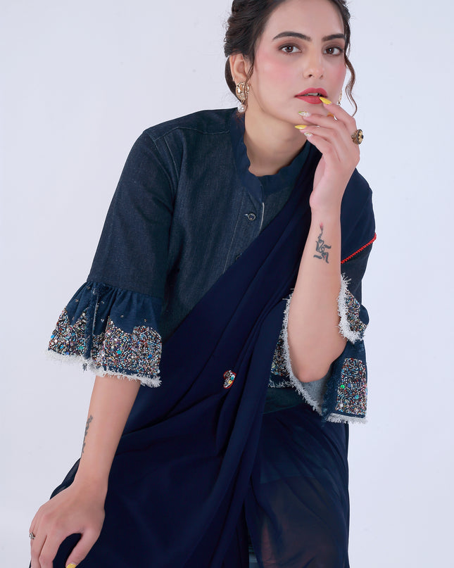 Dil-E-Bahar Saree Blue