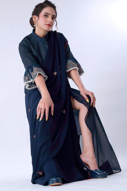 Dil-E-Bahar Saree Blue