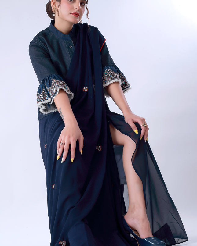 Dil-E-Bahar Saree Blue