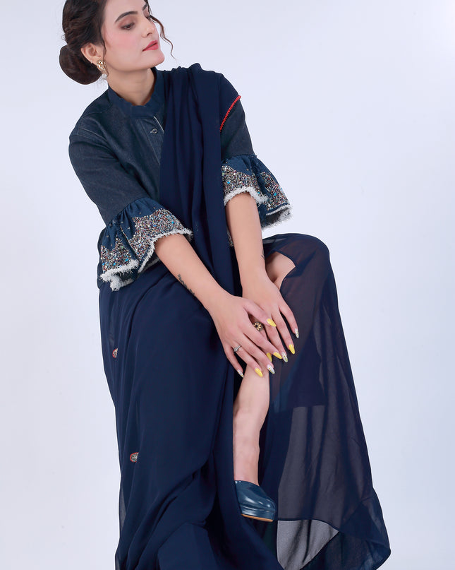 Dil-E-Bahar Saree Blue