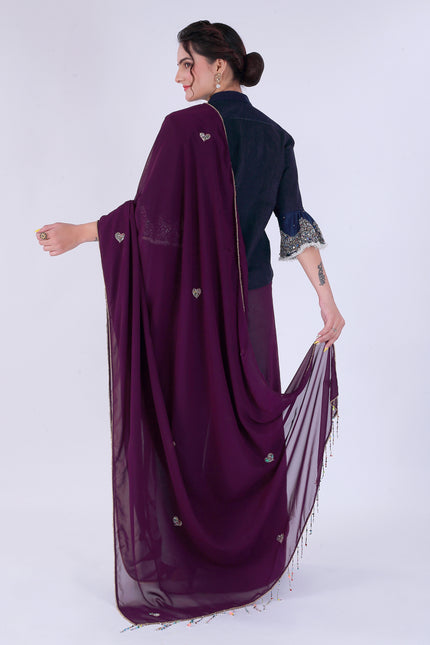 Dil-E-Bahar Saree Violet