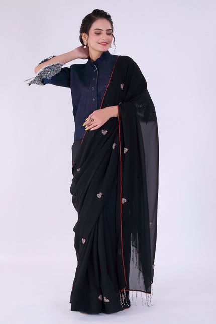 Dil-E-Bahar Saree Black