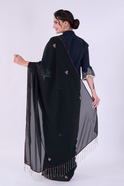 Dil-E-Bahar Saree Black