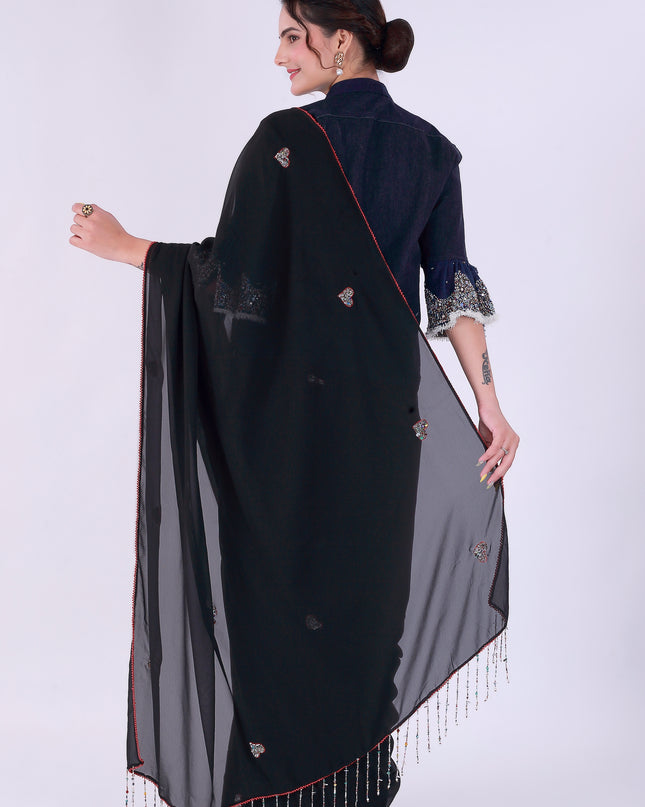 Dil-E-Bahar Saree Black