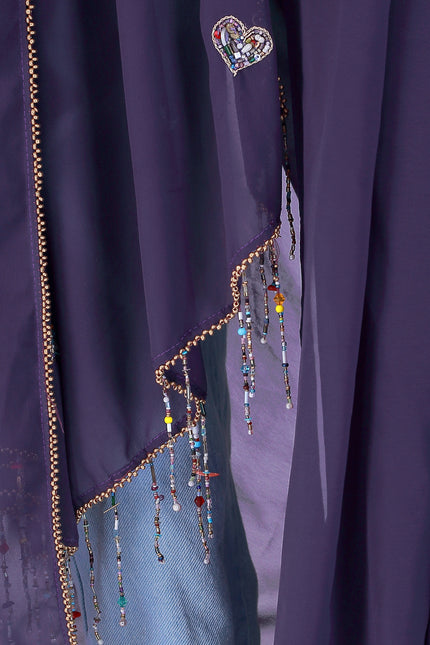 Dil-E-Bahar Saree Purple