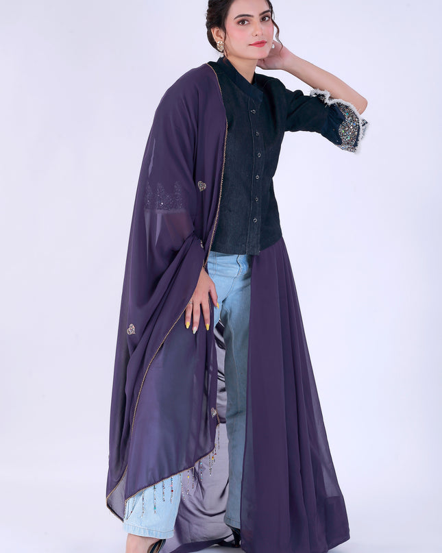 Dil-E-Bahar Saree Purple