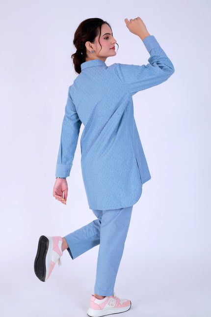 Dariya Blue Co-ord Set