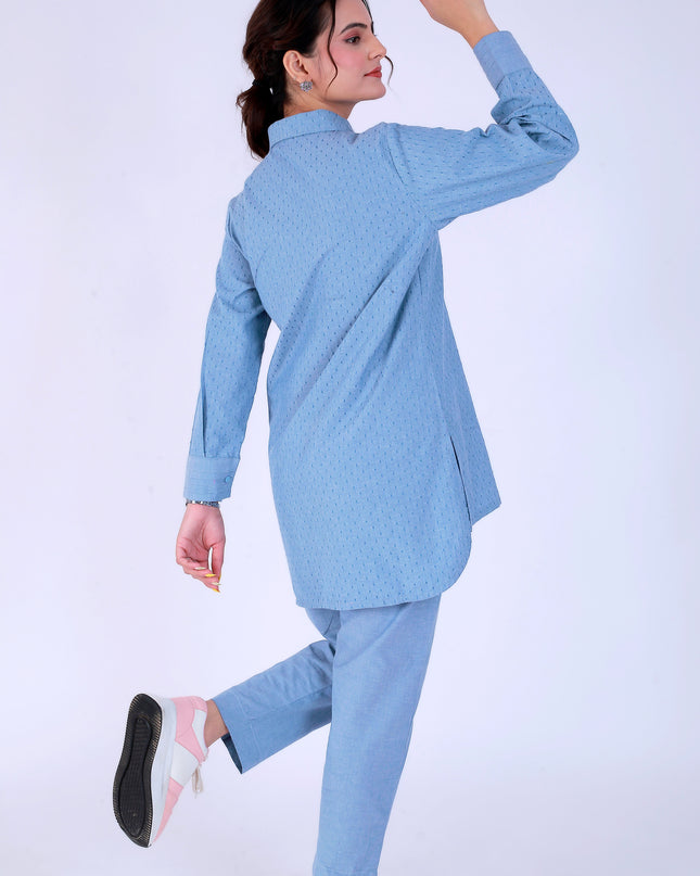 Dariya Blue Co-ord Set