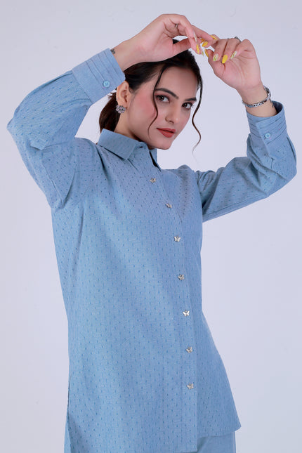 Dariya Blue Co-ord Set