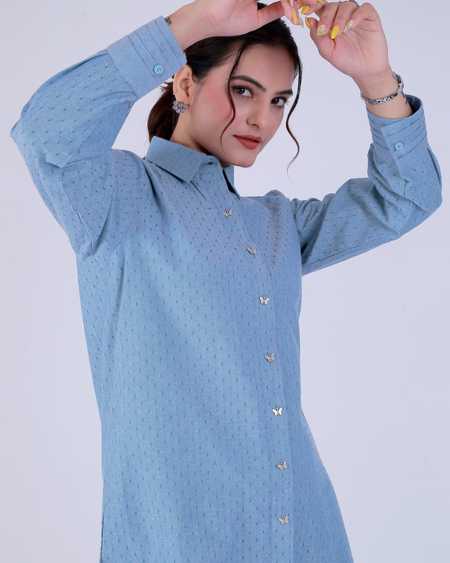 Dariya Blue Co-ord Set