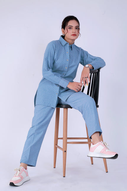 Dariya Blue Co-ord Set