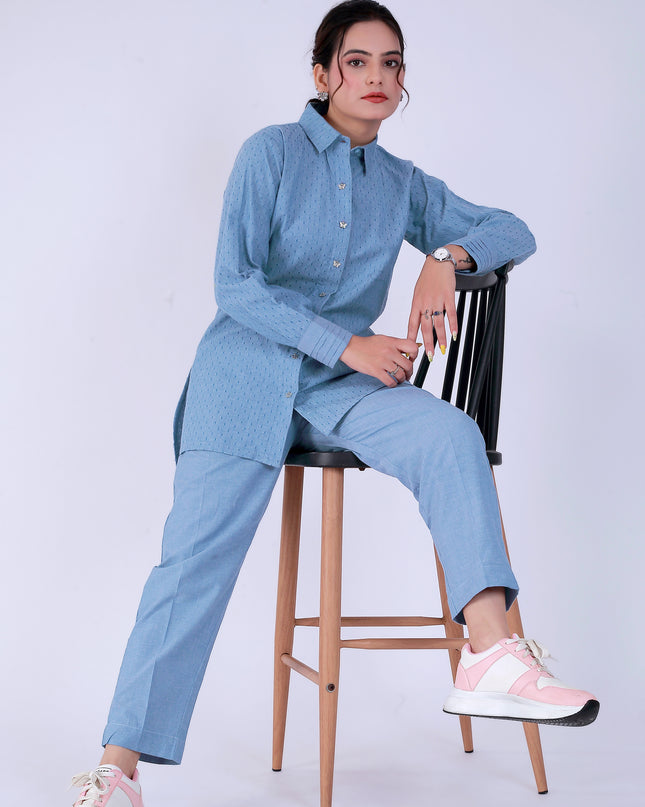 Dariya Blue Co-ord Set