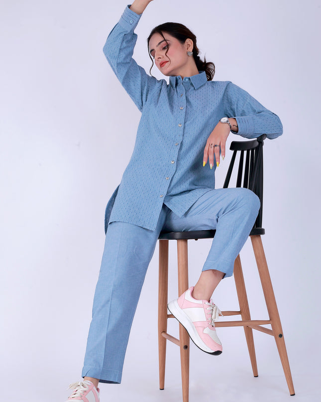 Dariya Blue Co-ord Set