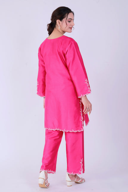 Pink Tye Dye Patti Suit Set