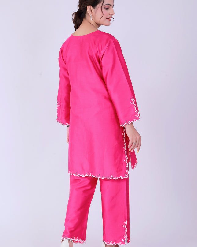 Pink Tye Dye Patti Suit Set