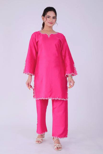Pink Tye Dye Patti Suit Set