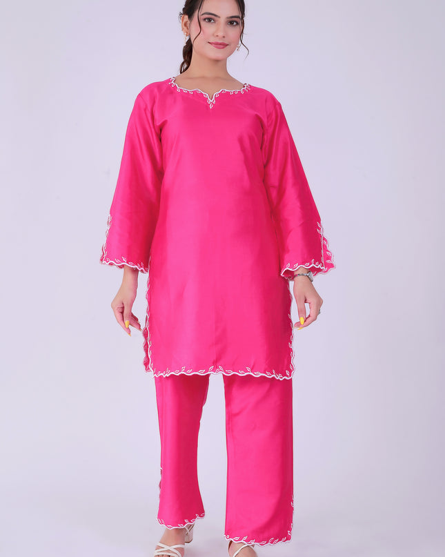 Pink Tye Dye Patti Suit Set