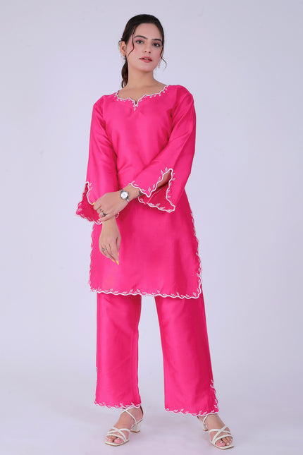 Pink Tye Dye Patti Suit Set
