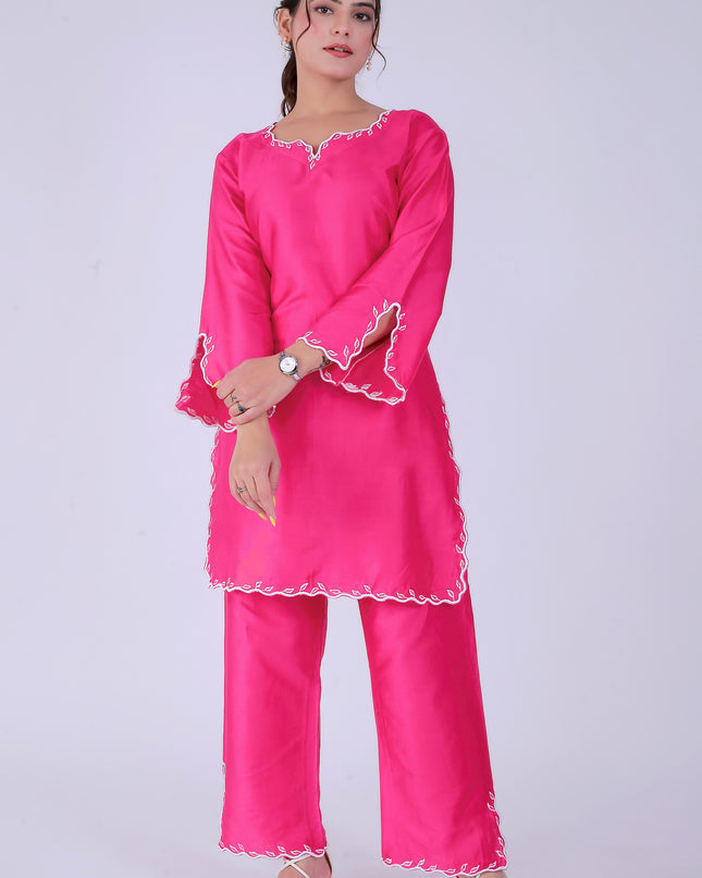 Pink Tye Dye Patti Suit Set