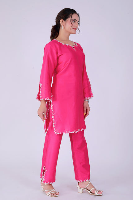Pink Tye Dye Patti Suit Set