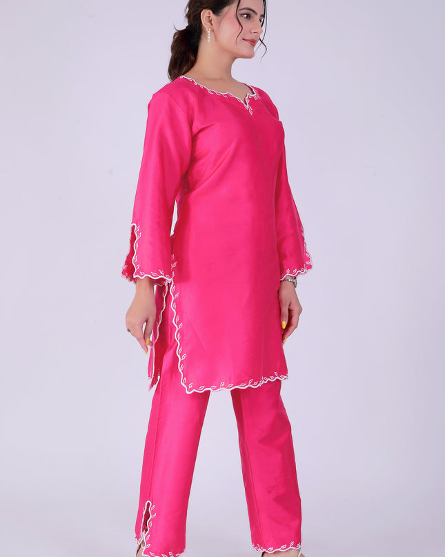 Pink Tye Dye Patti Suit Set