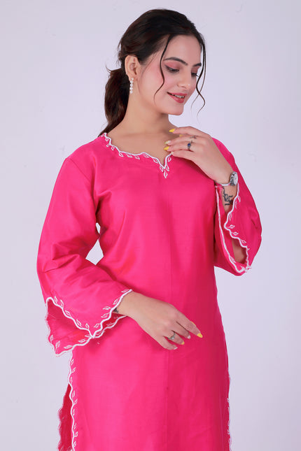 Pink Tye Dye Patti Suit Set