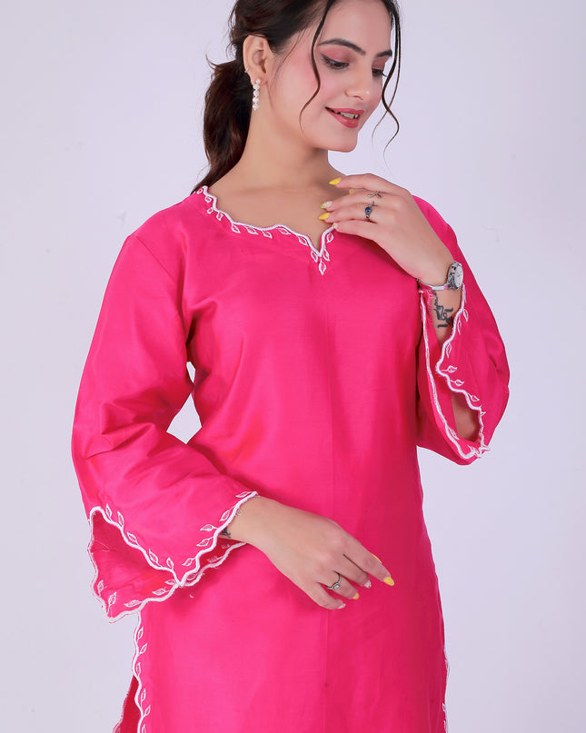 Pink Tye Dye Patti Suit Set