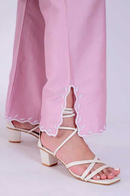 Baby Pink Tye Dye Patti Suit Set