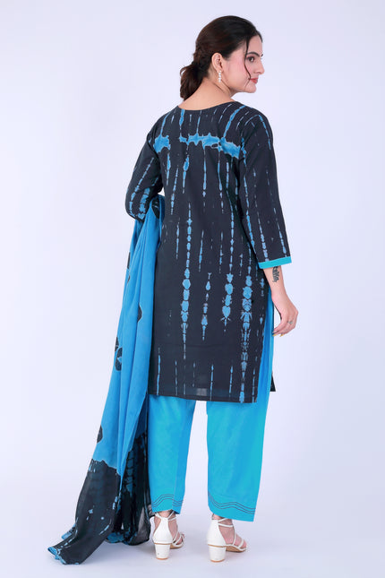 Shibori Black Suit Set