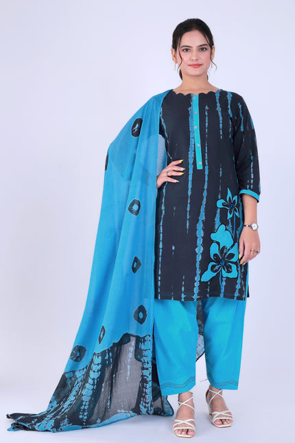 Shibori Black Suit Set