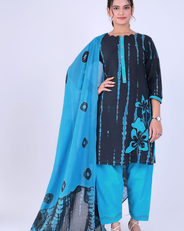 Shibori Black Suit Set