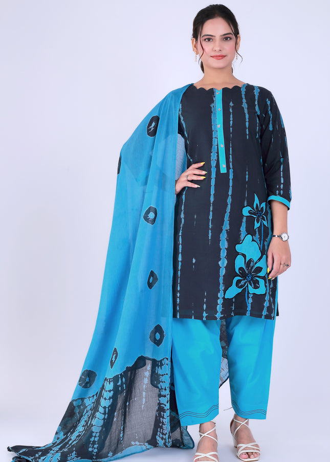 Shibori Black Suit Set