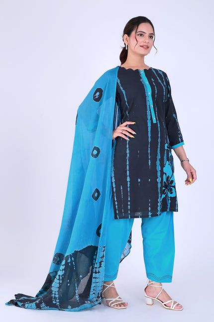 Shibori Black Suit Set