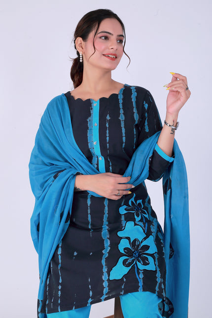 Shibori Black Suit Set