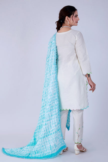 Shibori Blue Suit Set