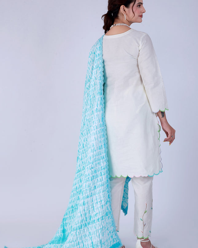 Shibori Blue Suit Set