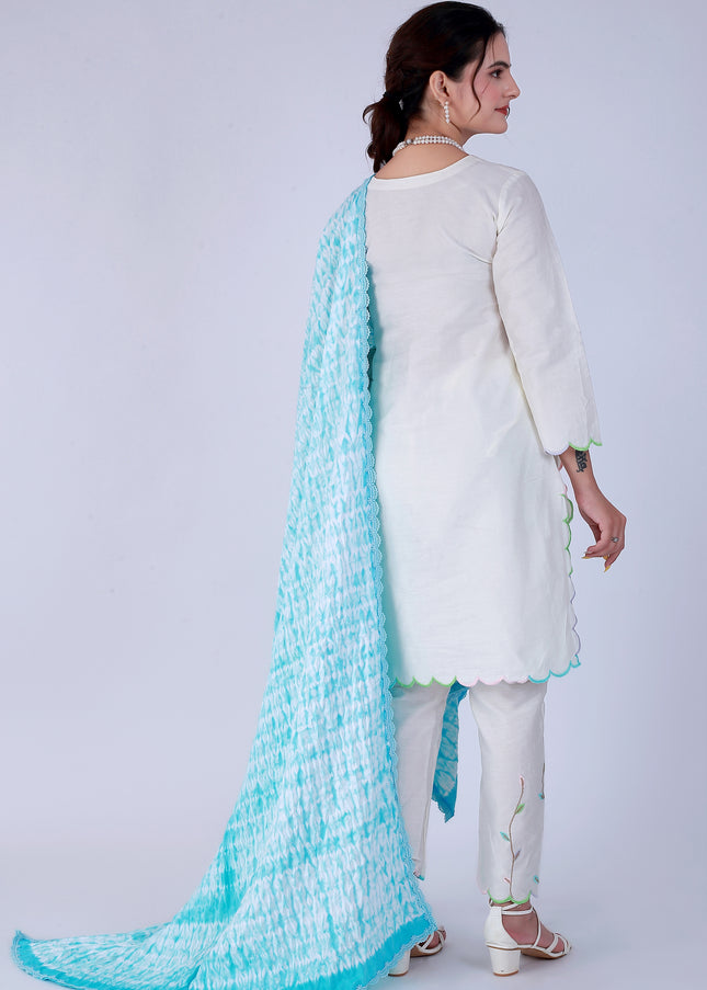 Shibori Blue Suit Set